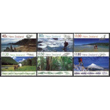 NOVA ZELÂNDIA, 1999, PAISAGENS, YV#1715-20, MNH